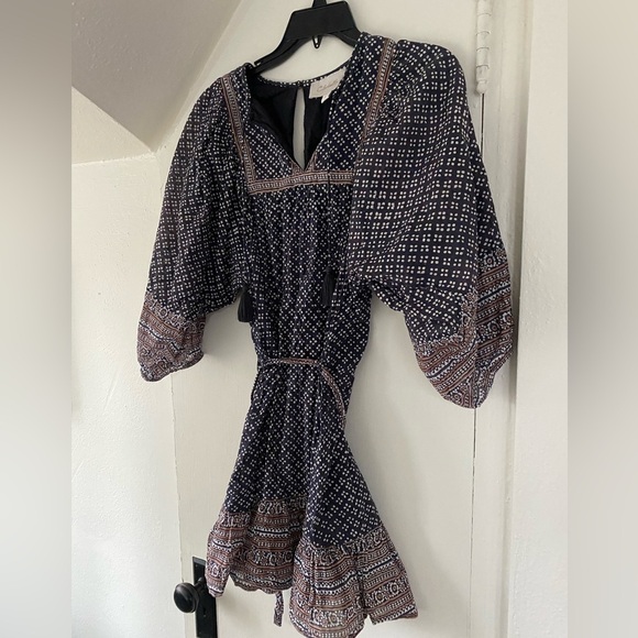 Cleobella Magdalena Mini Cotton Tie Waist Dress Size Small - Picture 5 of 11